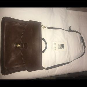 COACH Leather Executive Business Line Briefcase